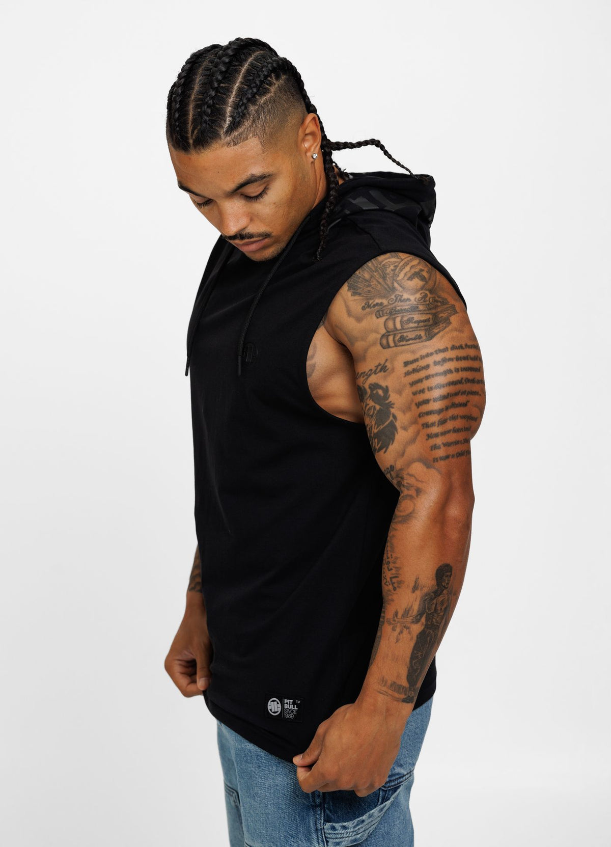 Hoodie Tanktop Hilltop - Schwarz