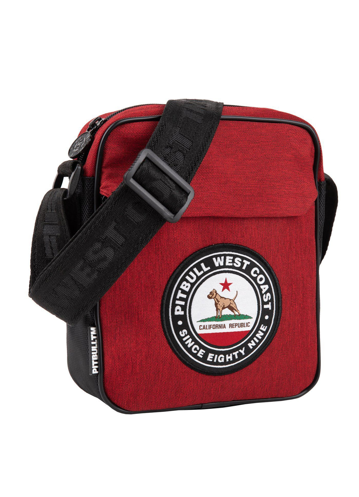 SCHULTERTASCHE CIRCAL HUND SCHWARZ-ROT