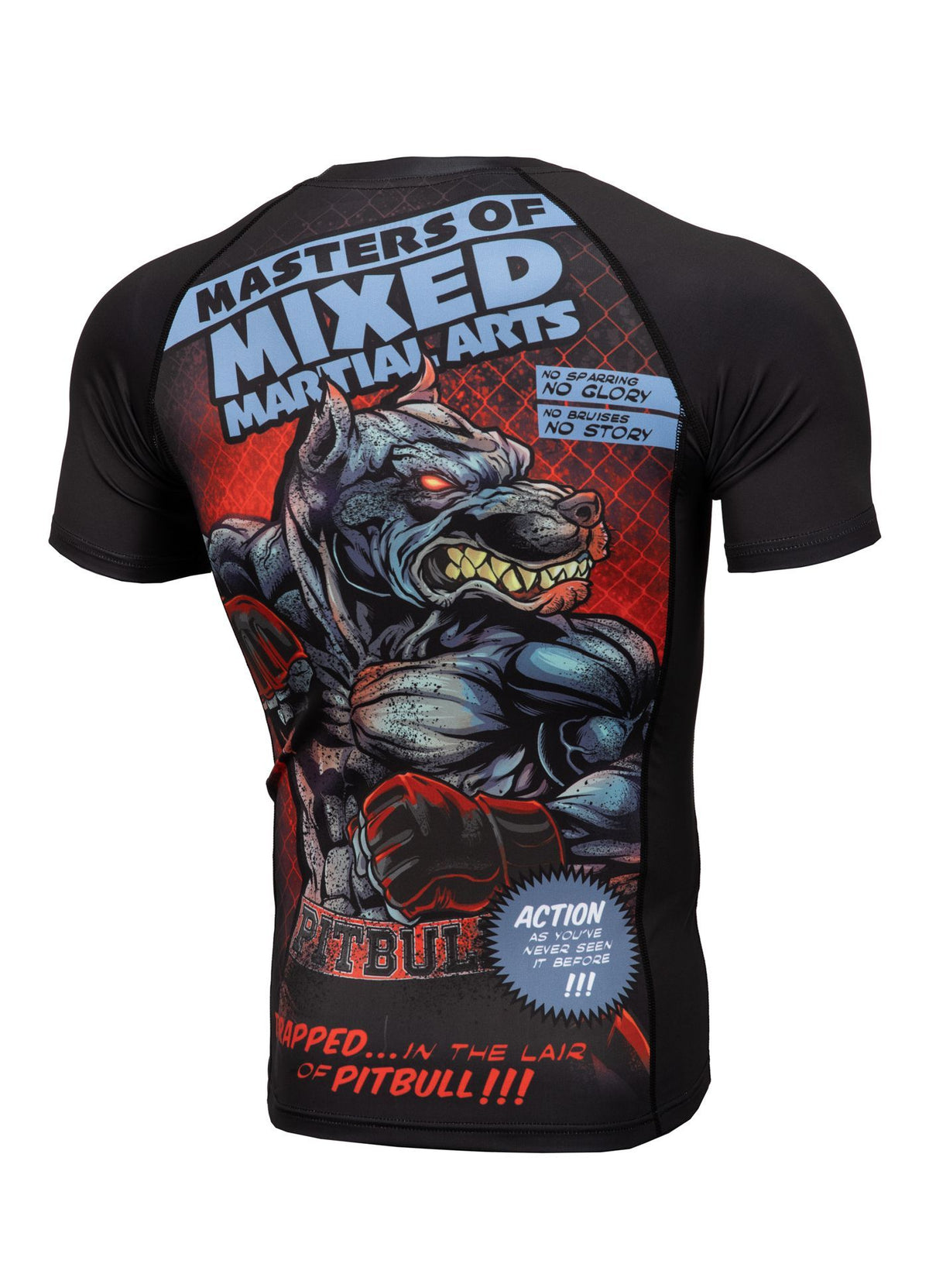 RASHGUARD KURZARM MASTER OF MMA 2 SCHWARZ