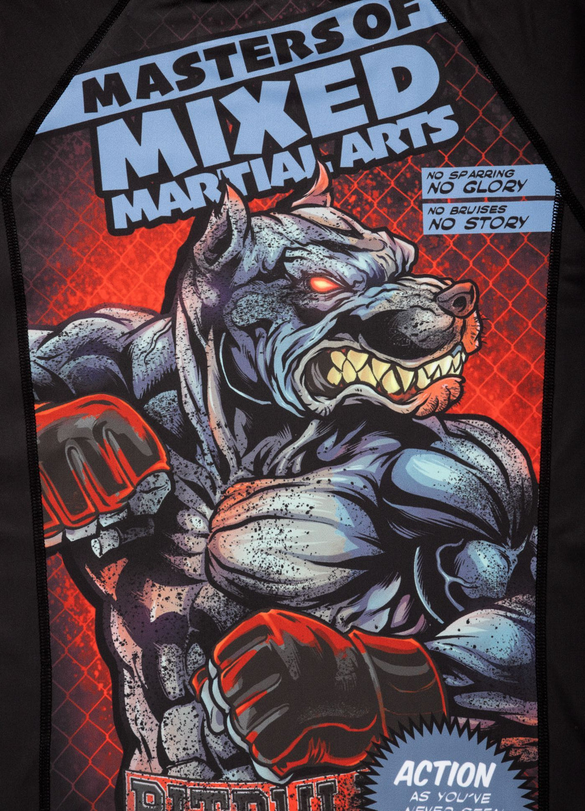 RASHGUARD KURZARM MASTER OF MMA 2 SCHWARZ