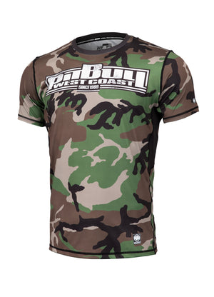 Rashguard Mesh-T-Shirt CAMO BOXING Woodland Camo
