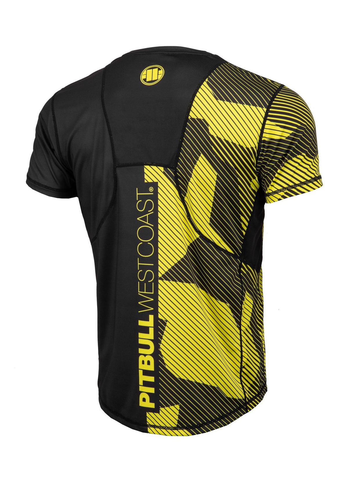 Netz-T-Shirt Performance DILLARD FLUO Schwarz/Gelb