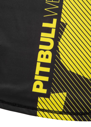 Netz-T-Shirt Performance DILLARD FLUO Schwarz/Gelb