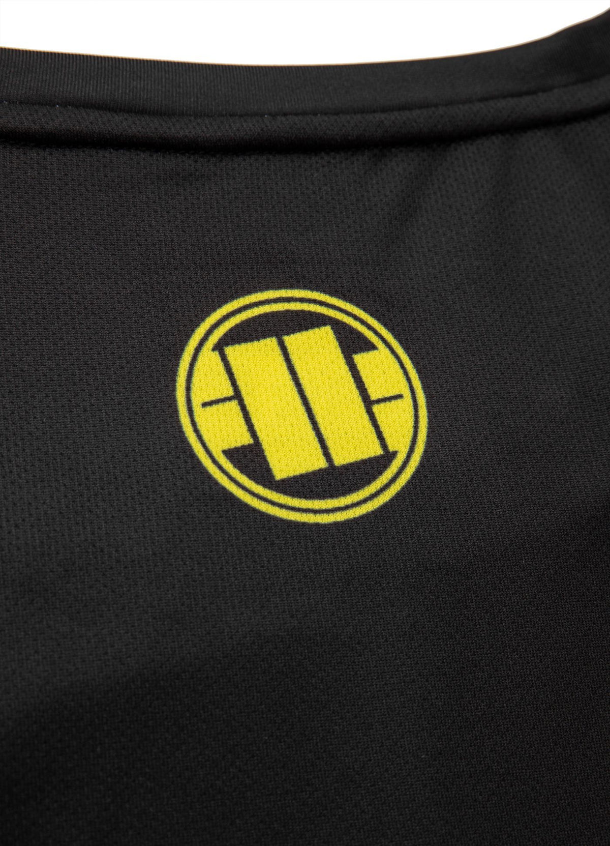 Netz-T-Shirt Performance DILLARD FLUO Schwarz/Gelb