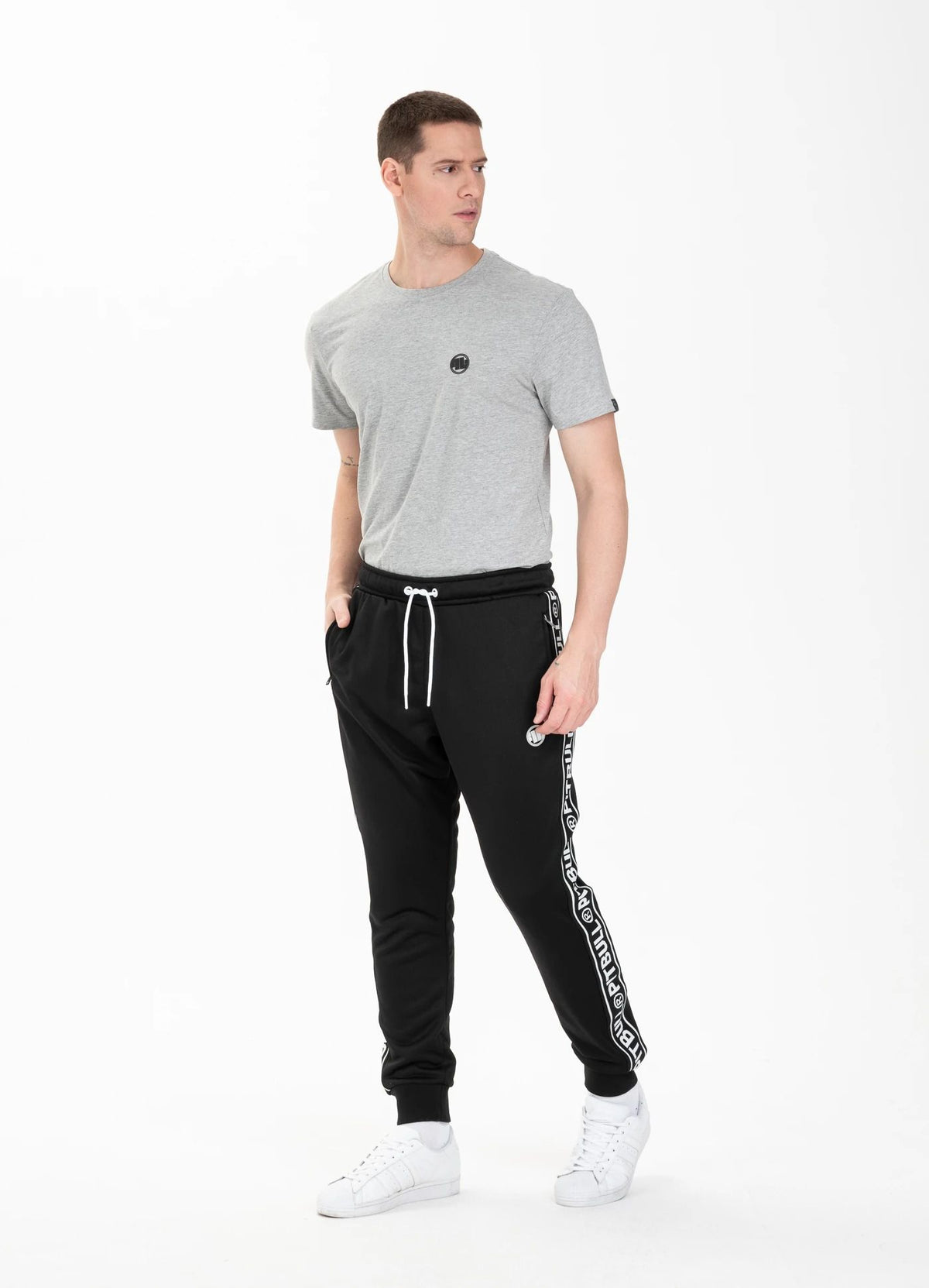Sweatpants Oldschool Tape Logo - Pitbull.eu