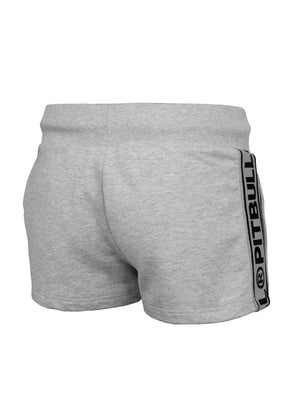 Frauen Joggingshorts French Terry Small Logo - Grau