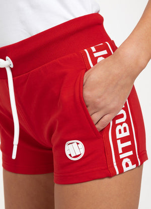 Damen-Shorts SMALL LOGO FRENCH TERRY 21 Rot