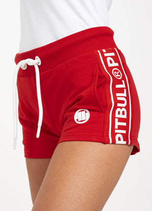 Damen-Shorts SMALL LOGO FRENCH TERRY 21 Rot