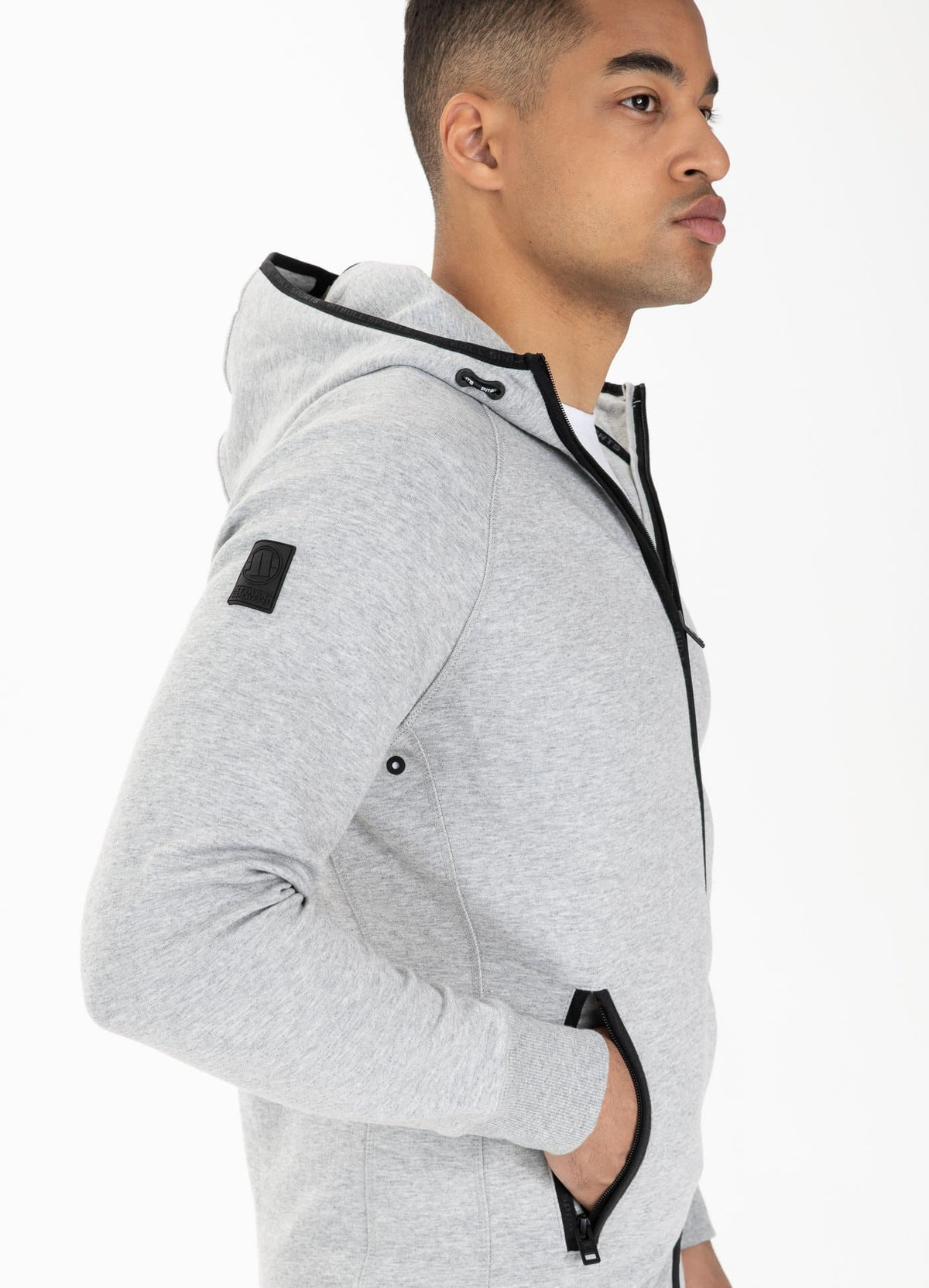 Thelborn Hooded Zip Sweatshirt Grey MLG - Pitbull West Coast International Store 