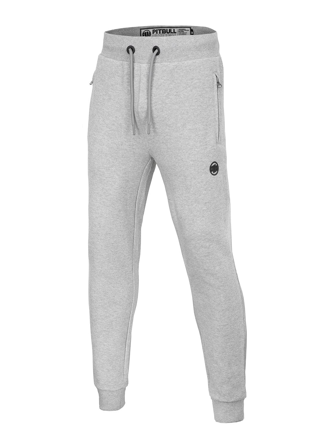 Spodnie dresowe Premium Pique NEW LOGO Szare - Pitbull West Coast International Store 