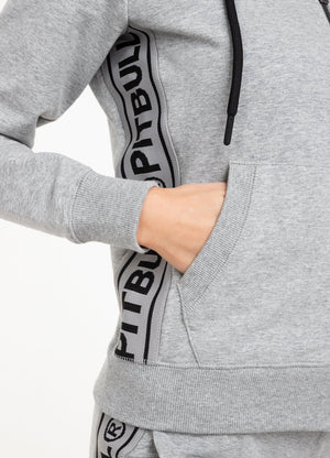 Women's zip up hoodie SMALL LOGO 21 FRENCH TERRY Grey - Pitbull West Coast International Store 