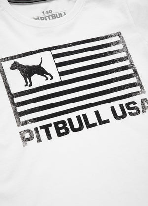 PITBULL USA kids white t-shirt - Pitbull West Coast International Store 
