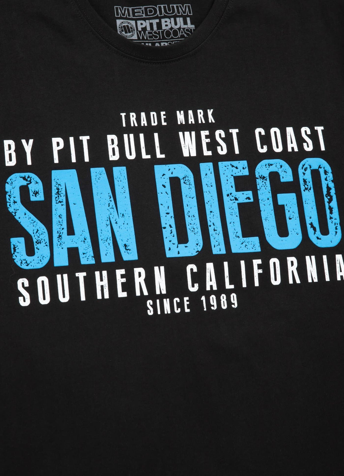 T-shirt SAN DIEGO II Black - pitbullwestcoast