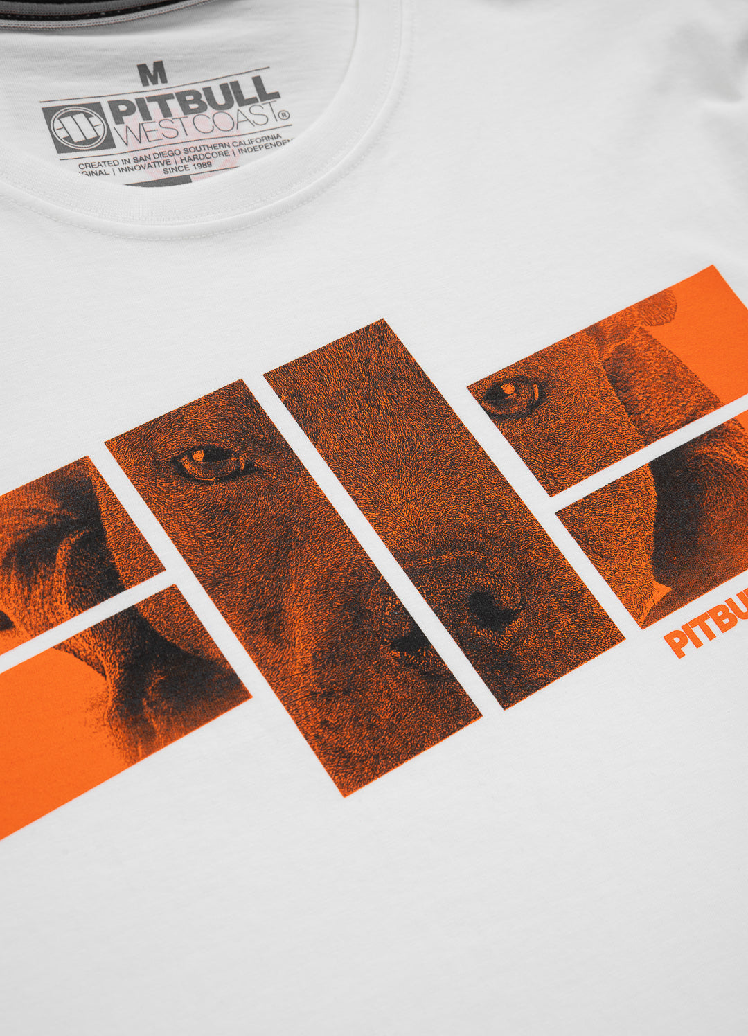T-shirt ORANGE DOG 22 White - Pitbull West Coast International Store 