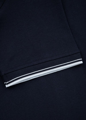 T-shirt POLO REGULAR STRIPES Spandex 250 GSM Dark Navy - Pitbull West Coast International Store 