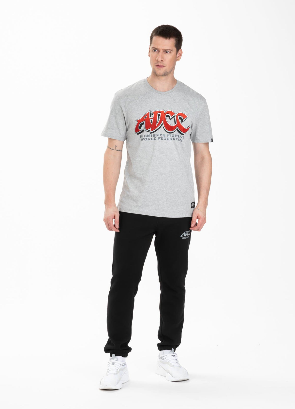 Official ADCC T-Shirt Grey - Pitbull West Coast International Store 
