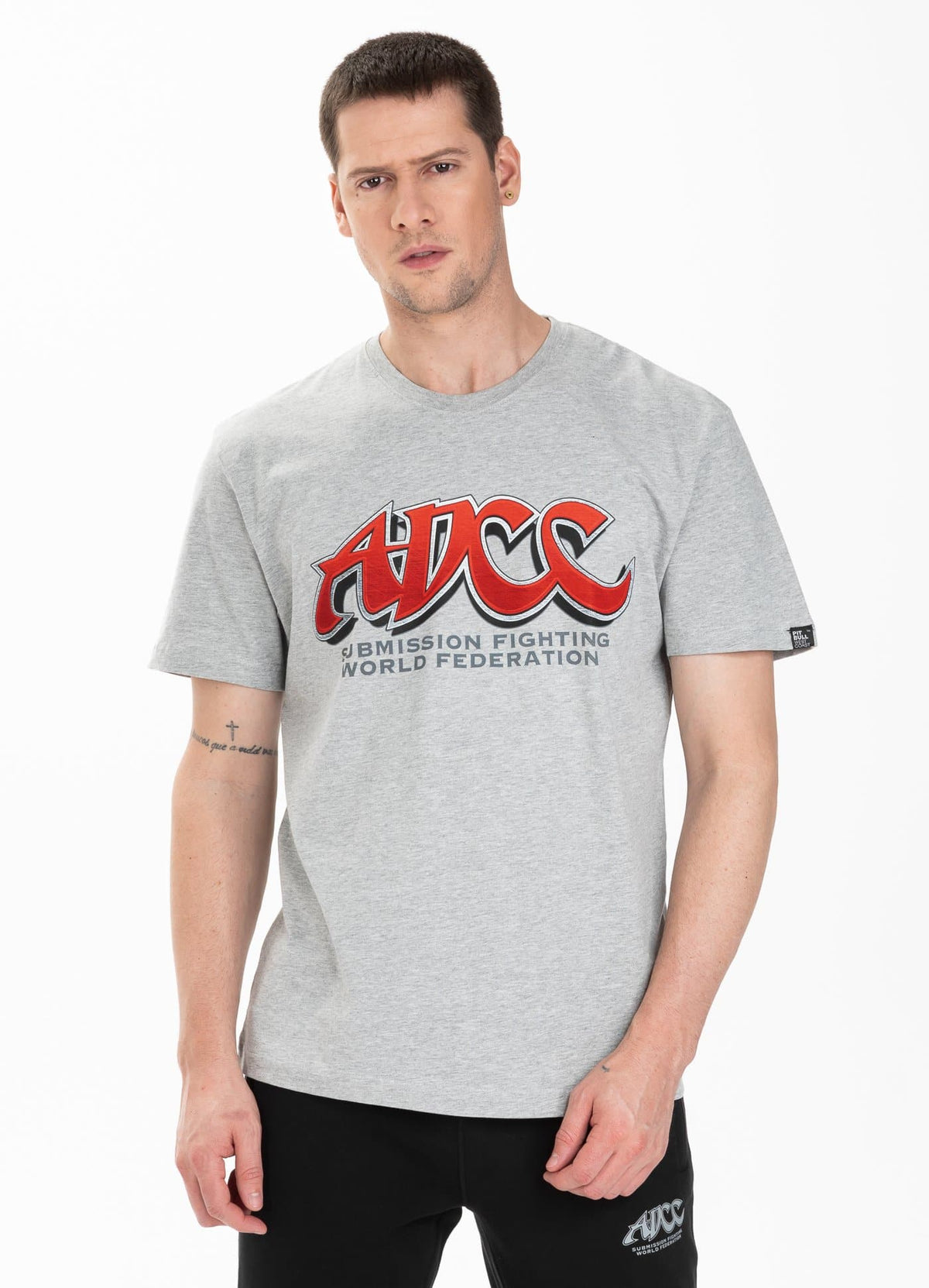 Official ADCC T-Shirt Grey - Pitbull West Coast International Store 