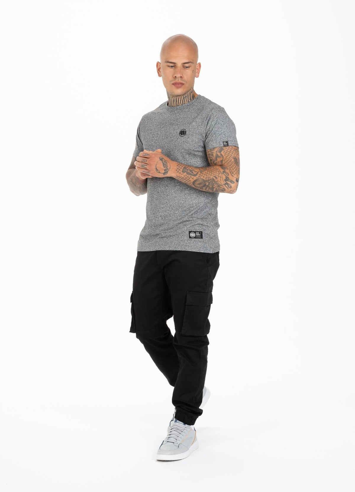 T-shirt Small Logo Premium Grey MLG - Pitbull West Coast International Store 