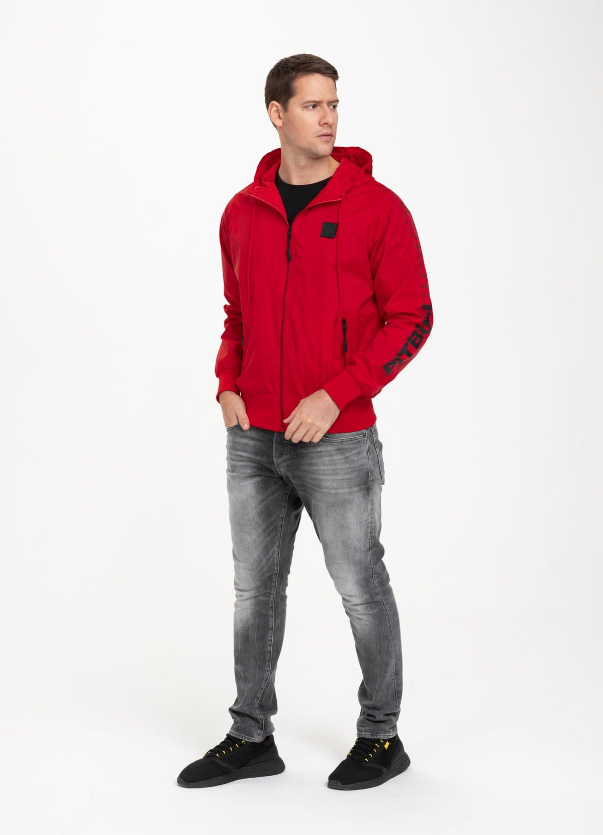 ATHLETIC Sleeve Jacket Red - Pitbull West Coast International Store 