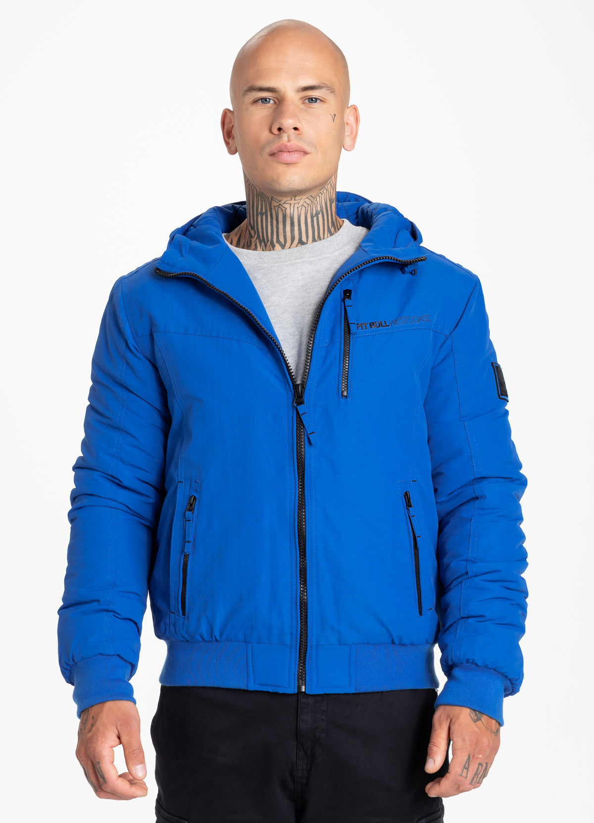 Hooded Jacket Spinnaker 2 Royal Blue - Pitbull West Coast International Store 
