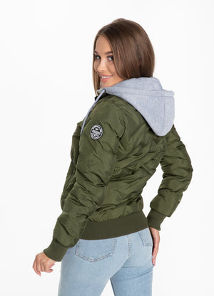Women's Quilted Jacket Winchester Olive - Pitbull West Coast International Store 