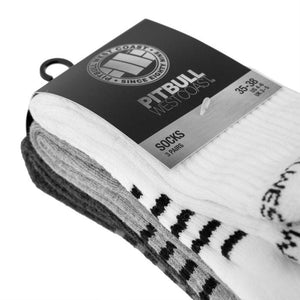 High Ankle Socks 3pack White/Grey/Charcoal - pitbullwestcoast