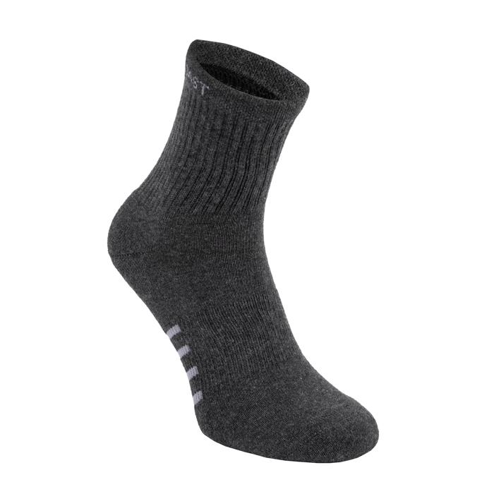 High Ankle Socks 3pack Charcoal - pitbullwestcoast