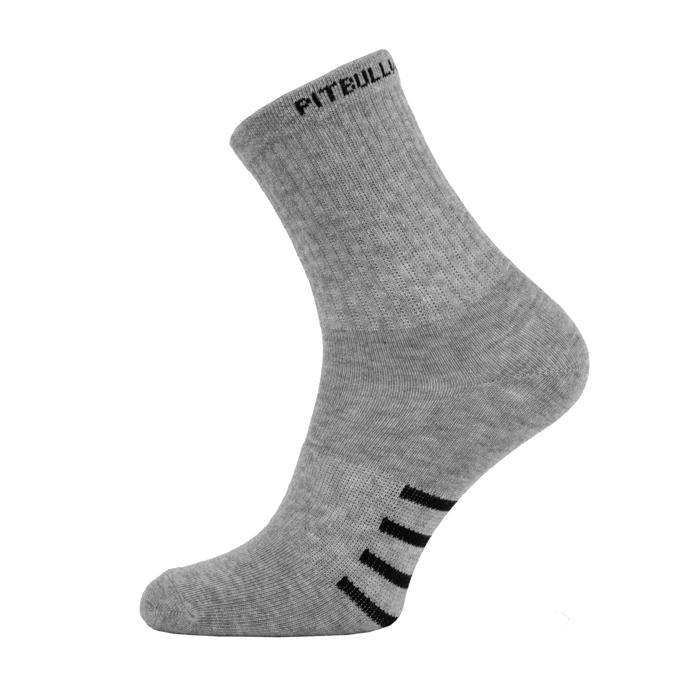 High Ankle Socks 3pack Grey - pitbullwestcoast