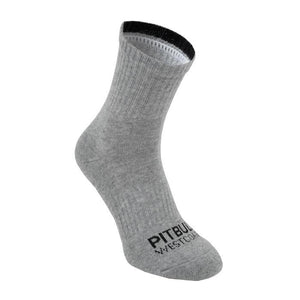 High Ankle Socks TNT 3pack White/Grey/Black - Pitbull West Coast International Store 