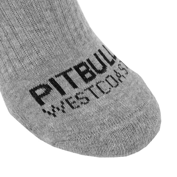 High Ankle Socks TNT 3pack Grey - Pitbull West Coast International Store 