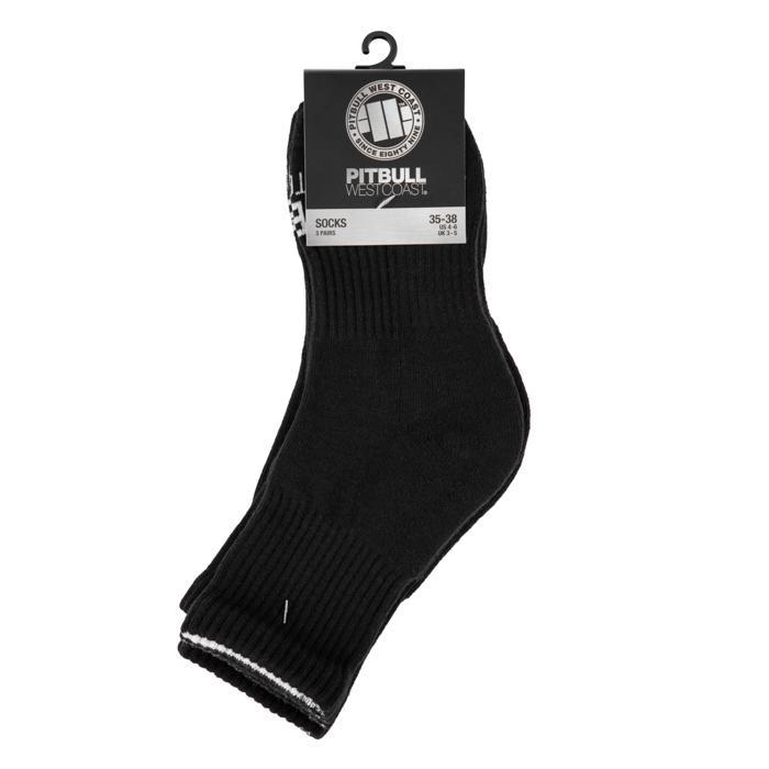 High Ankle Socks TNT 3pack Black - Pitbull West Coast International Store 