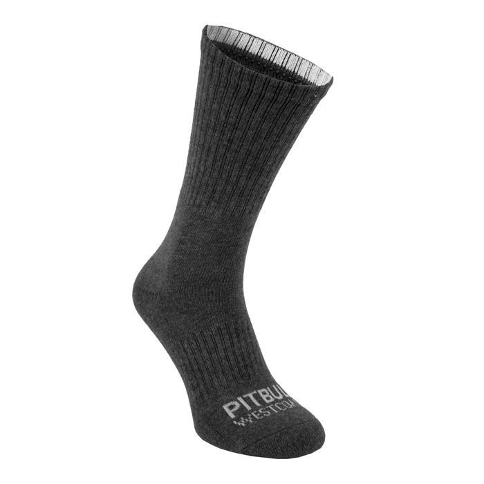 Socks Crew TNT 3pack White/Charcoal/Black - Pitbull West Coast International Store 