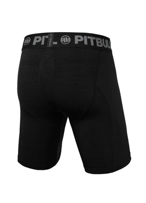 NEW LOGO Performance Black Compression Shorts - Pitbull West Coast International Store 
