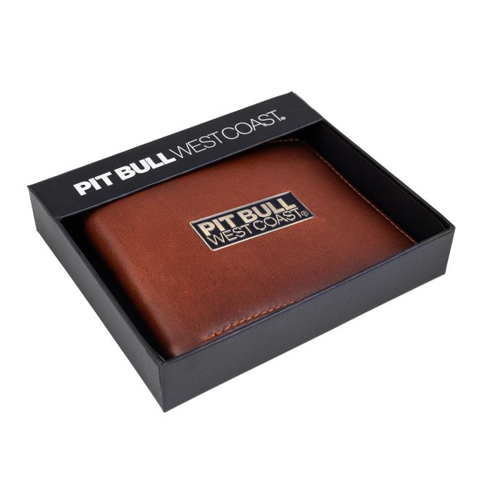 Leather Wallet &quot;BRANT&quot; Brown - pitbullwestcoast