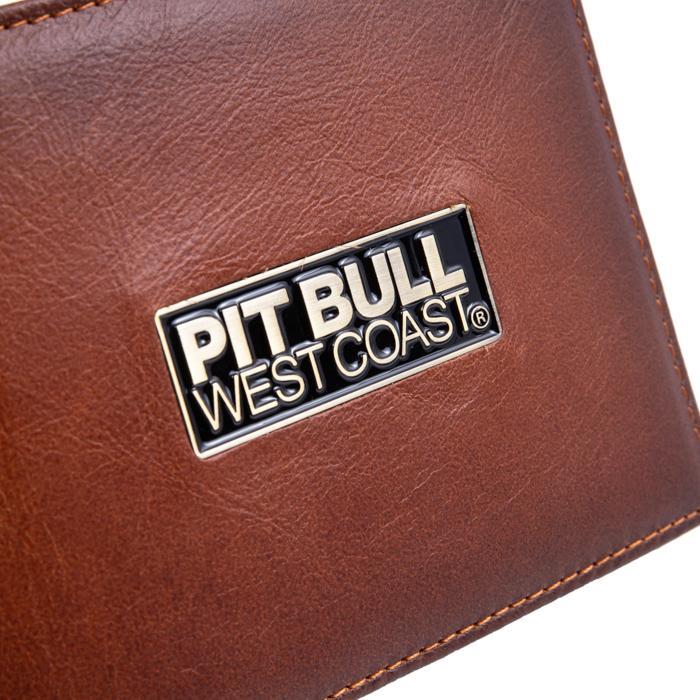 Leather Wallet &quot;BRANT&quot; Brown - pitbullwestcoast