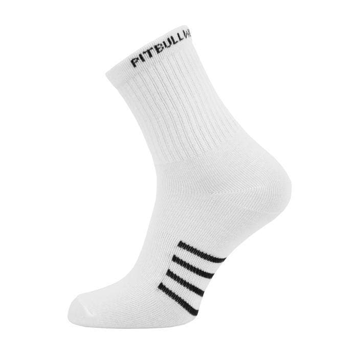 High Ankle Thin Socks 3pack White - pitbullwestcoast