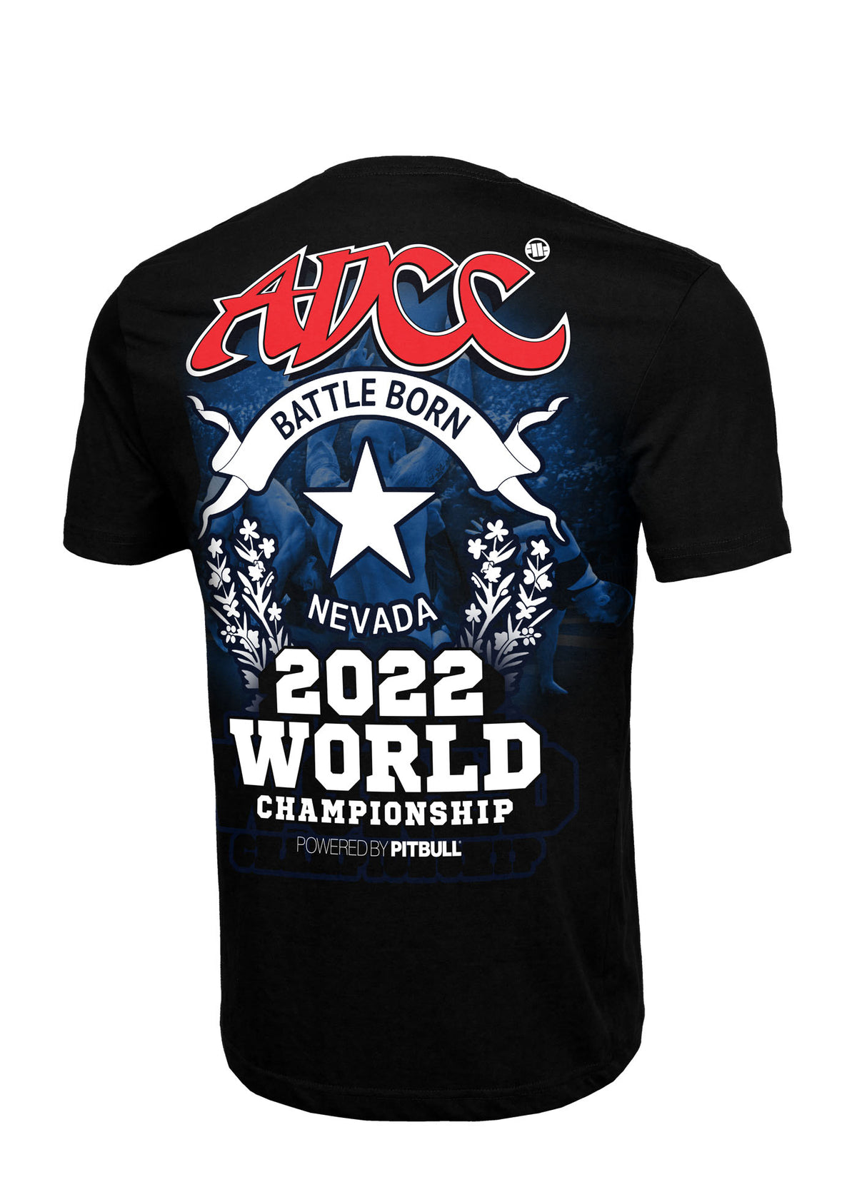 ADCC CHAMPIONSHIP 2022 NEVADA Black T-shirt - Pitbull West Coast International Store 