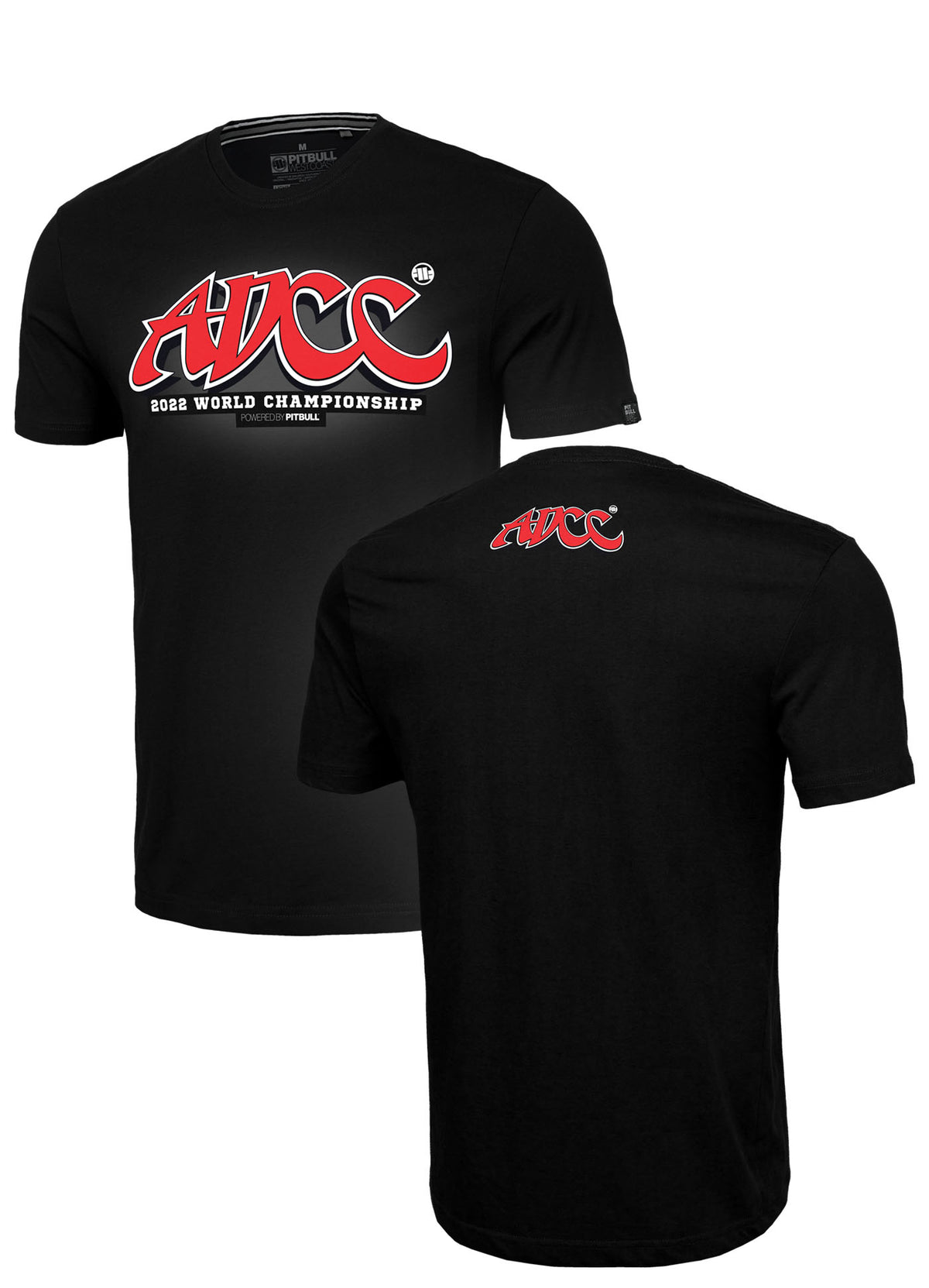 ADCC CHAMPIONSHIP 2022 BASIC Black T-shirt - Pitbull West Coast International Store 