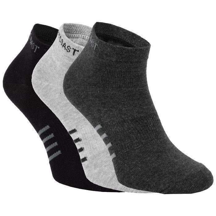 Low Ankle Socks 3pack Black/Grey/Charcoal - pitbullwestcoast